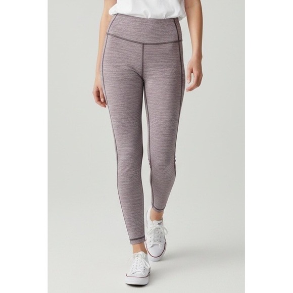 lululemon athletica Pants - LULULEMON Women's Size 2 High Rise Yoga Leggings Purple Stripe Stretch 28in